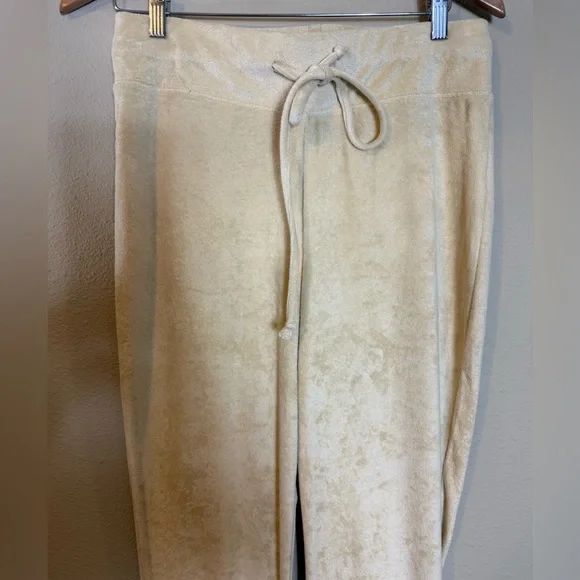 NWT Danielle Bernstein  we wore what Tan Drawstring Lounge Pants size Large - Picture 3 of 8